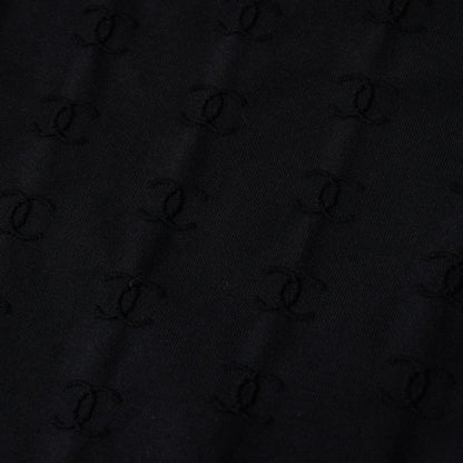 Chanel Camisole Jumpsuit CC Logo Nylon Spandex Black 40 — view 7