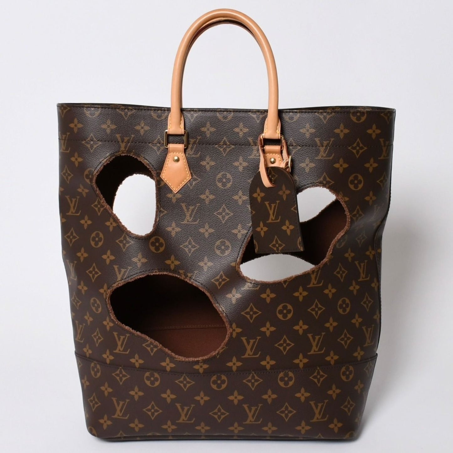Louis Vuitton with Holes Tote Bag Comme Des Garcons Rei Kawakubo Gold — view 5