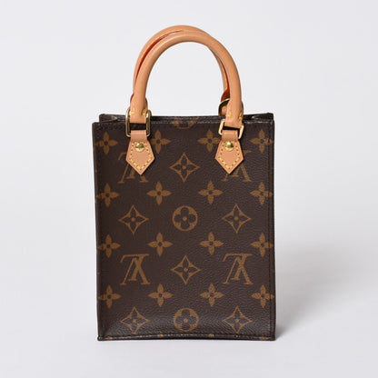 Louis Vuitton Sac Plat 2-Way Bag Monogram Brown Gold Vintage — view 2