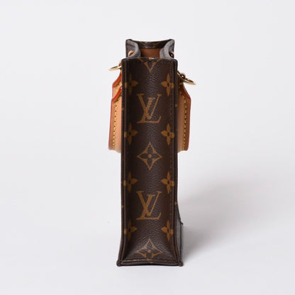 Louis Vuitton Sac Plat 2-Way Bag Monogram Brown Gold Vintage — view 4