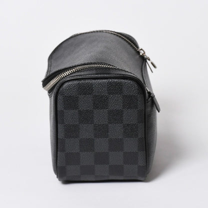 Louis Vuitton Damier Graphite Toilet Pouch Travel Bag Black — view 4