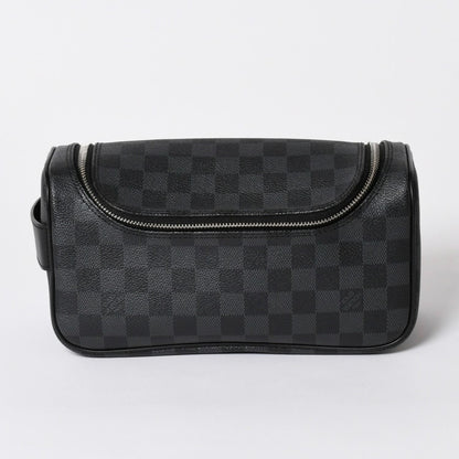 Louis Vuitton Damier Graphite Toilet Pouch Travel Bag Black