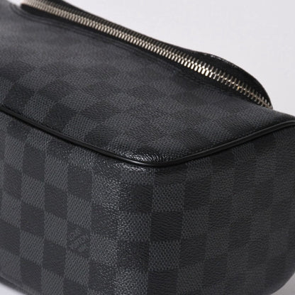 Louis Vuitton Damier Graphite Toilet Pouch Travel Bag Black — view 7