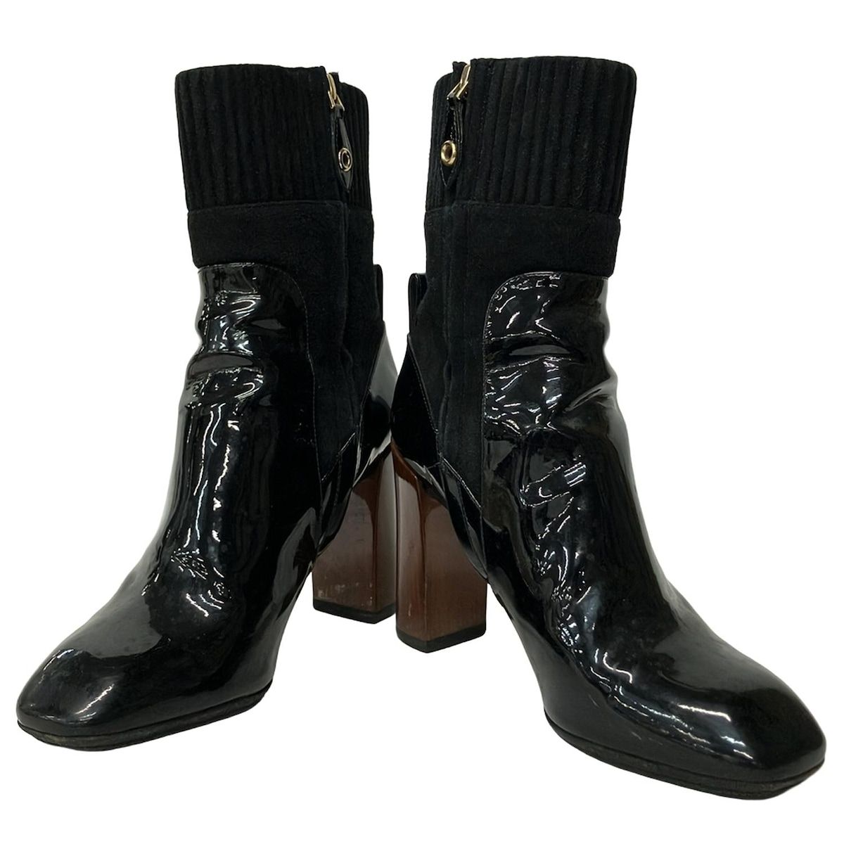 Louis Vuitton Short Boots Black Leather 36.5 — view 2