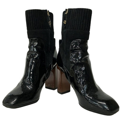 Louis Vuitton Short Boots Black Leather 36.5 — view 2