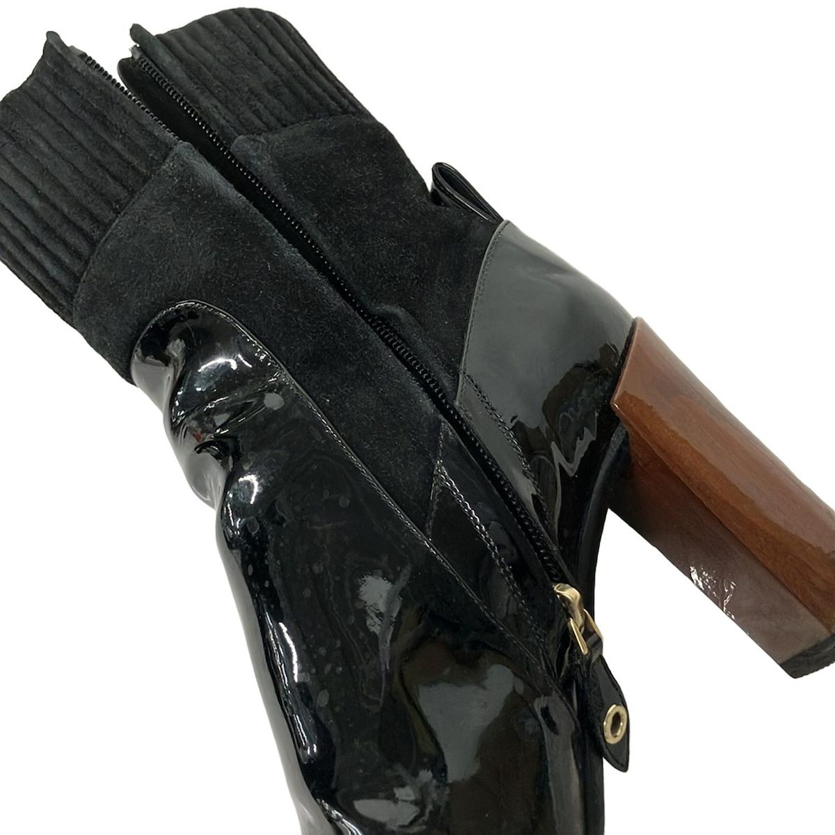 Louis Vuitton Short Boots Black Leather 36.5 — view 5