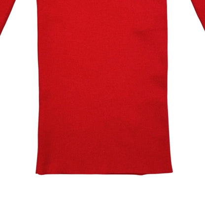 Gucci Sweater Fine Wool Ribbed Turtleneck Knit XS Logo Embroidery — view 4