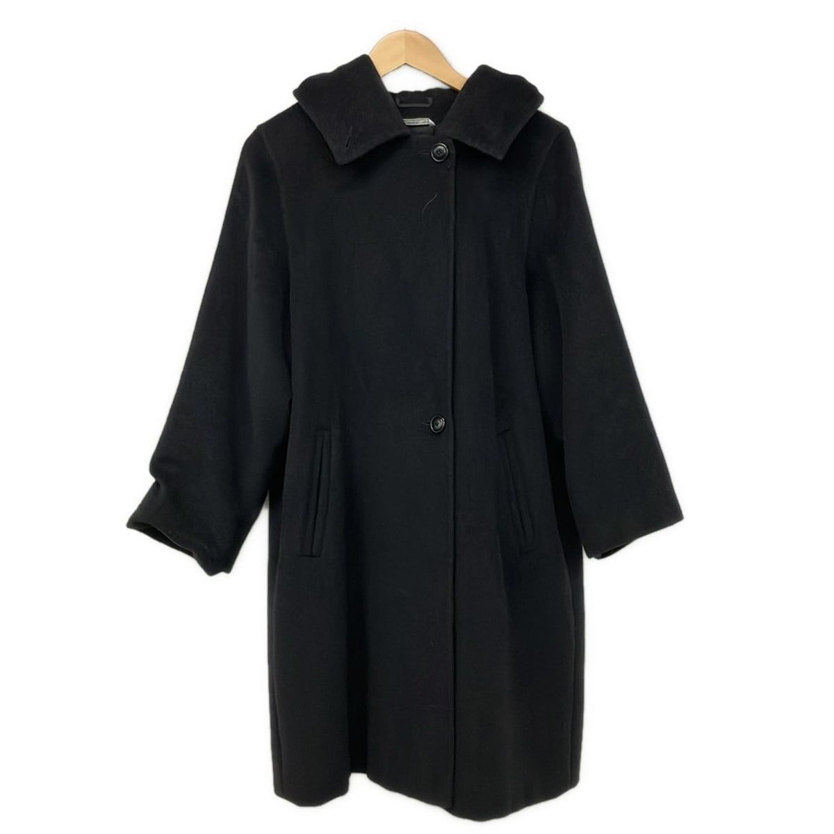 Max Mara Coat 38 S Black Long Sleeve Autumn Winter
