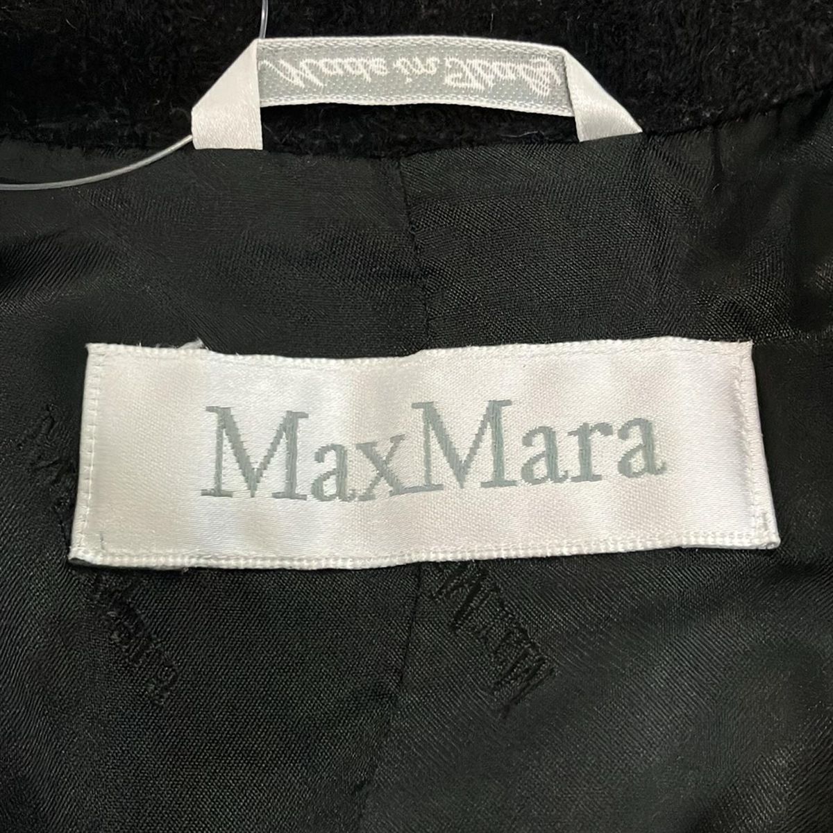 Max Mara Coat 38 S Black Long Sleeve Autumn Winter — view 3