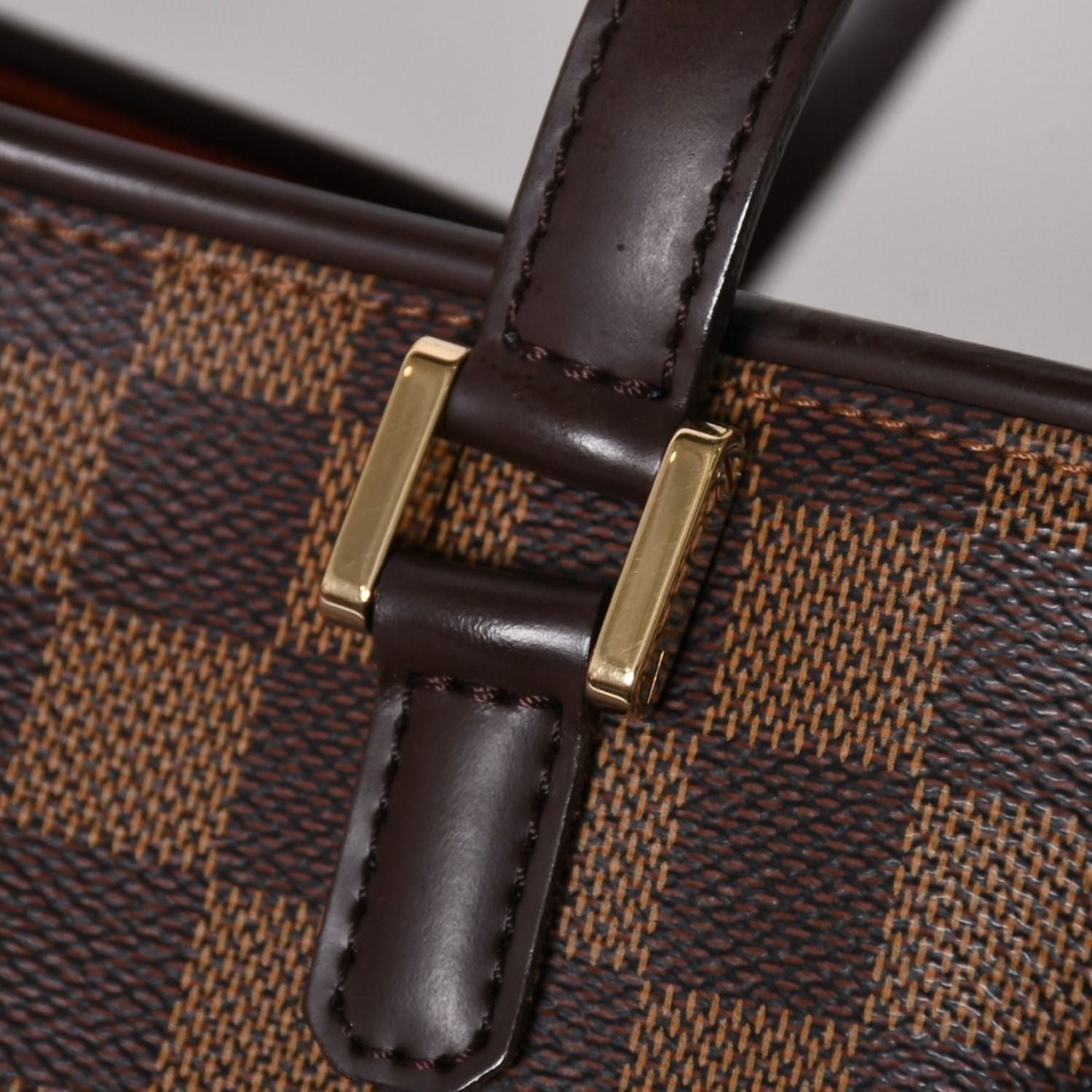 Louis Vuitton Handbag Manosque PM Damier Brown Gold — view 4