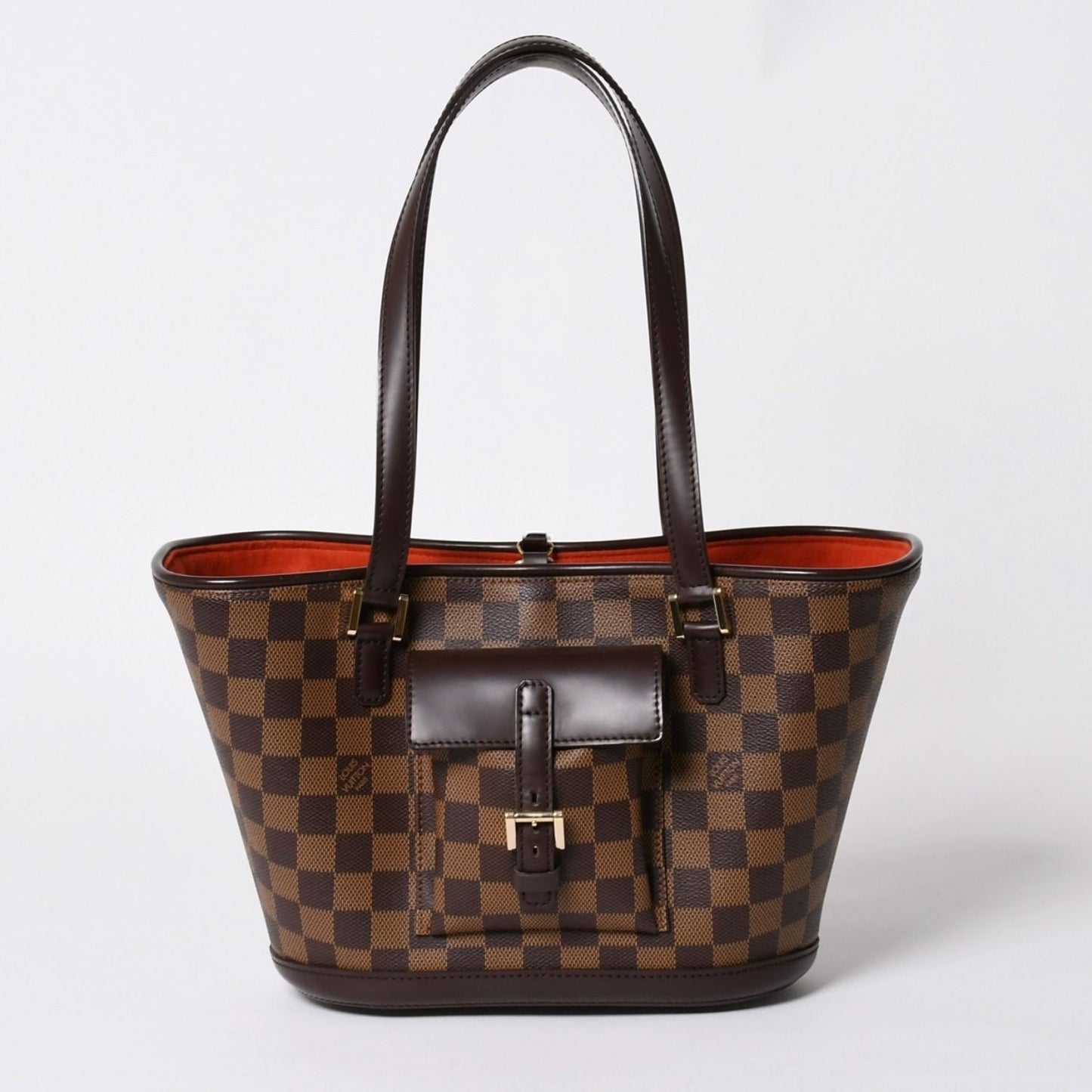 Louis Vuitton Handbag Manosque PM Damier Brown Gold