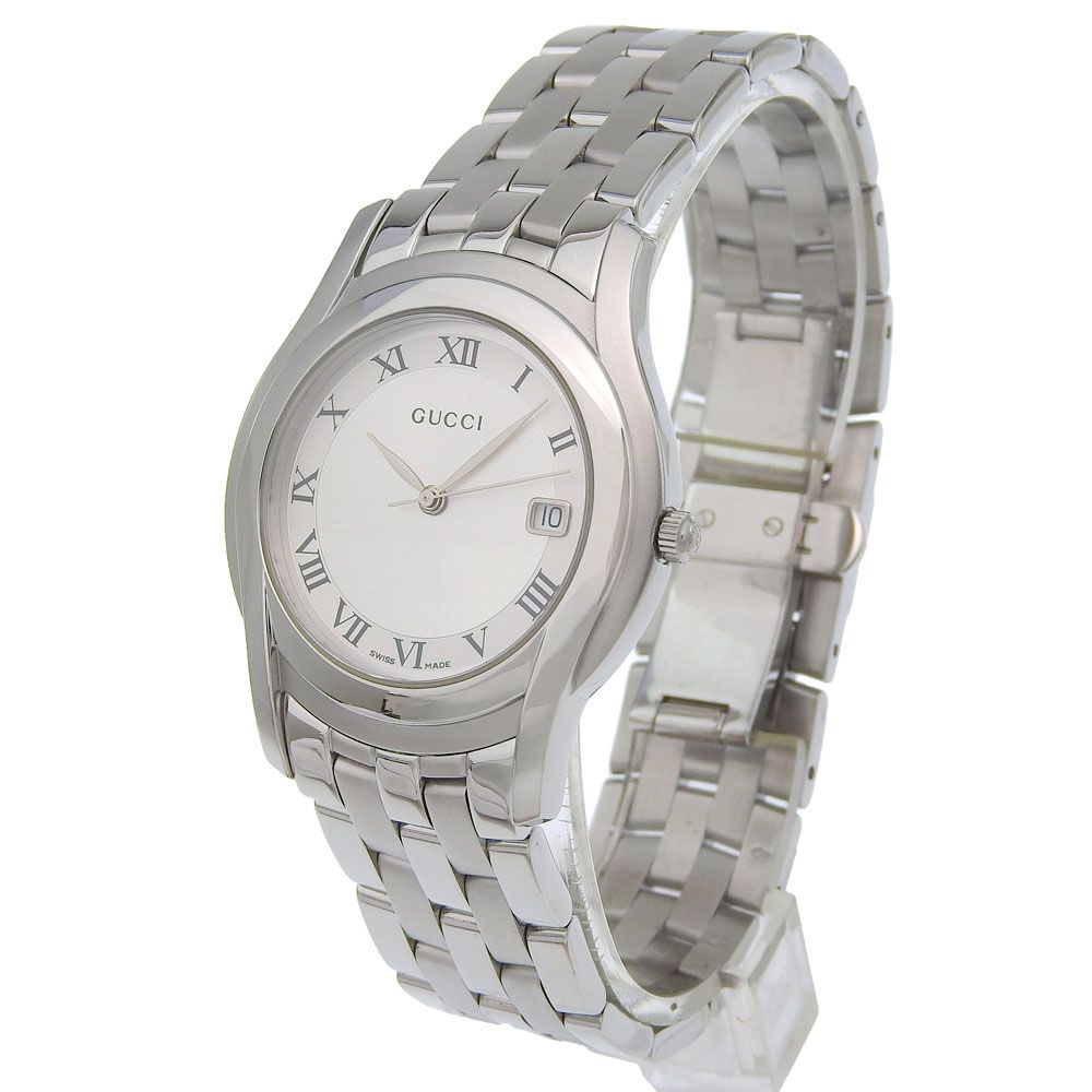 Gucci Class Stainless Steel Quartz Analog Display Silver Dial Watch — view 2