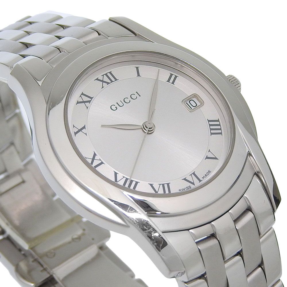 Gucci Class Stainless Steel Quartz Analog Display Silver Dial Watch — view 3
