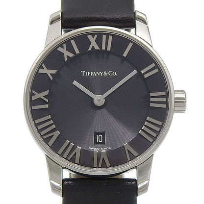 Tiffany & Co Atlas Dream Stainless Steel Quartz Analog Display Black Dial Watch
