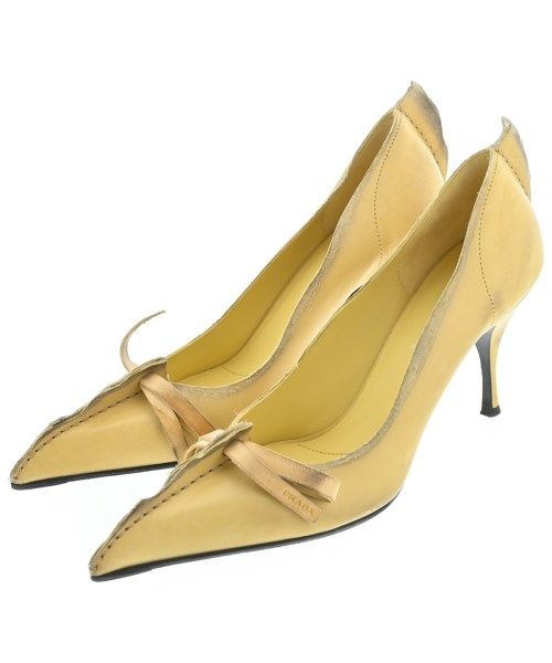Prada Pumps Heel Yellow