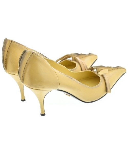 Prada Pumps Heel Yellow — view 2