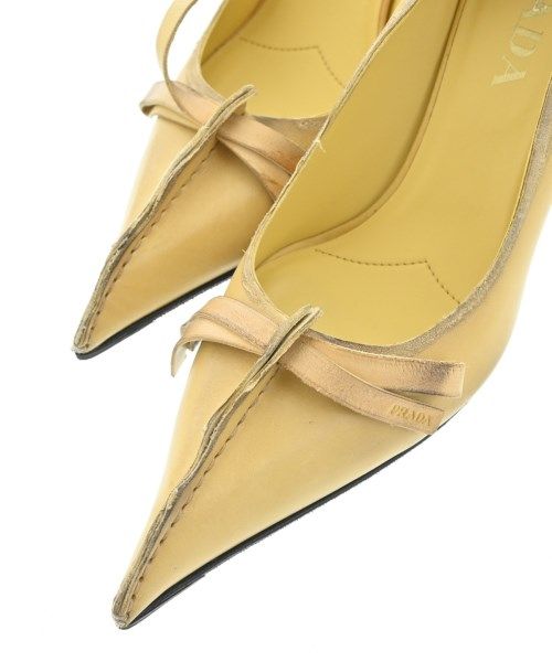 Prada Pumps Heel Yellow — view 5