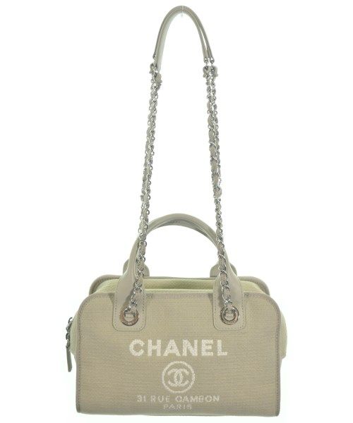 Chanel Deauville Bowling Bag CC Logo Gray — view 3