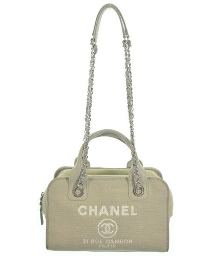 Chanel Deauville Bowling Bag CC Logo Gray — view 3