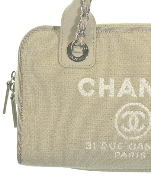 Chanel Deauville Bowling Bag CC Logo Gray — view 6