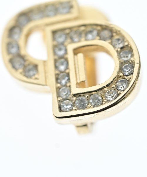 Dior Rhinestone Vintage Single Earring Gold — view 4