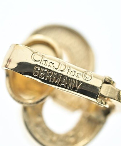 Dior Rhinestone Vintage Single Earring Gold — view 5