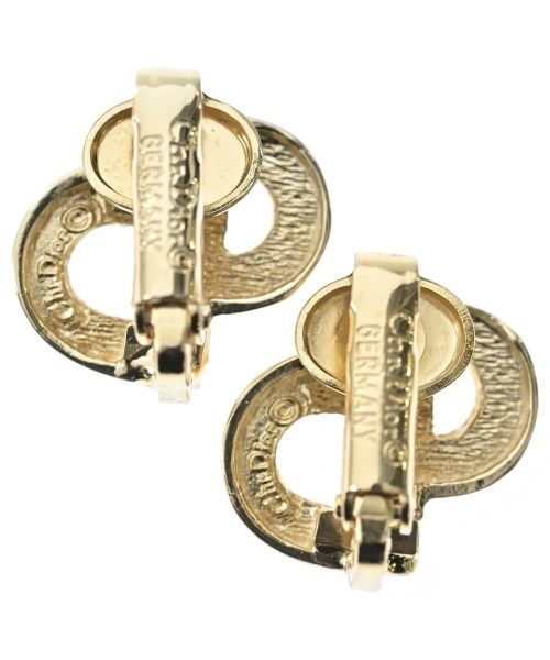 Dior Rhinestone Vintage Single Earring Gold — view 2
