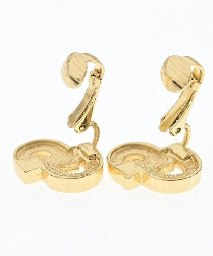 Dior Rhinestone Vintage Single Earring Gold — view 3