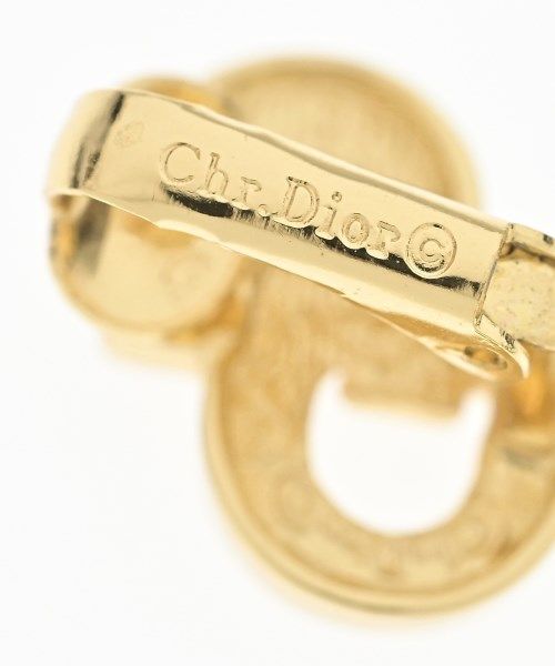 Dior Rhinestone Vintage Single Earring Gold — view 5