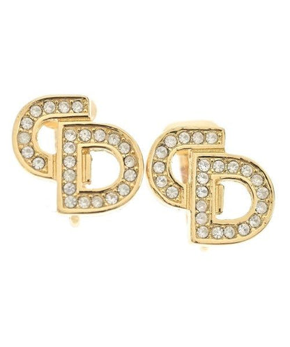 Dior Rhinestone Vintage Single Earring Gold