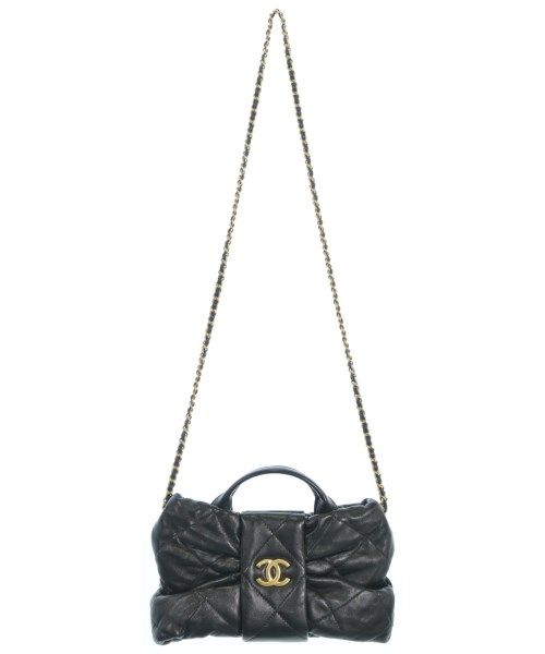 Chanel Mini Bow Bag CC Logo Black — view 3