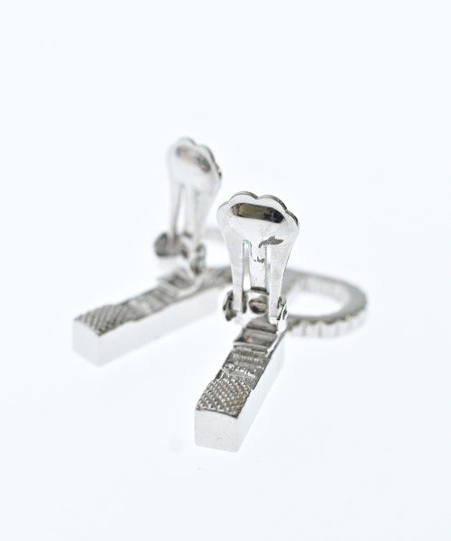 Dior Rhinestone Single Earring Silver — view 4