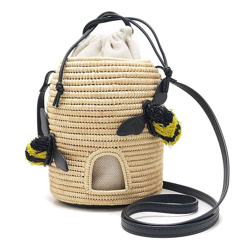 Loewe Beehive Basket Bag Raffia