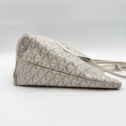 Goyard Saint Louis Tote Bag White Leather — view 6