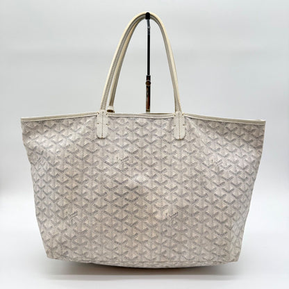 Goyard Saint Louis Tote Bag White Leather — view 2