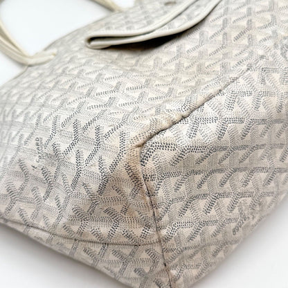 Goyard Saint Louis Tote Bag White Leather — view 8