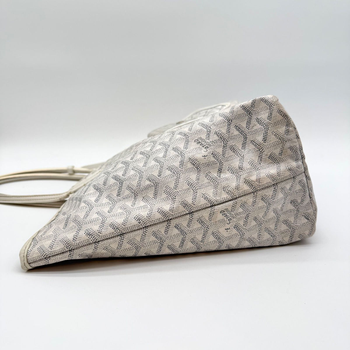 Goyard Saint Louis Tote Bag White Leather — view 5