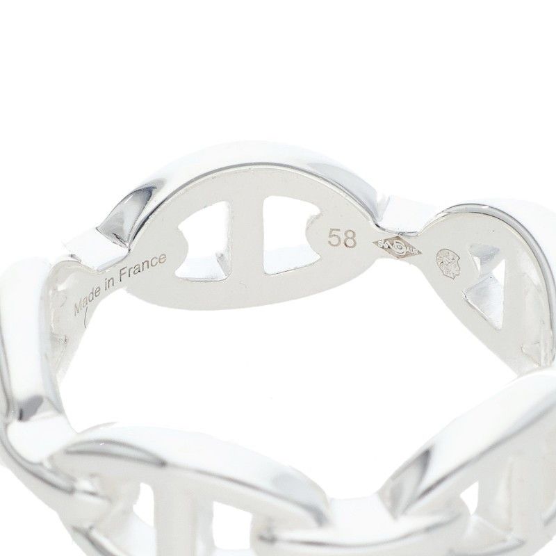 Hermes Chaine D'Ancre Enchainee PM Silver Ring — view 3