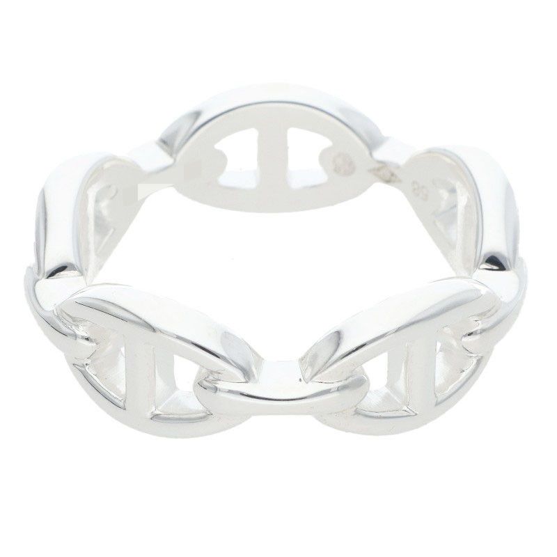 Hermes Chaine D'Ancre Enchainee PM Silver Ring
