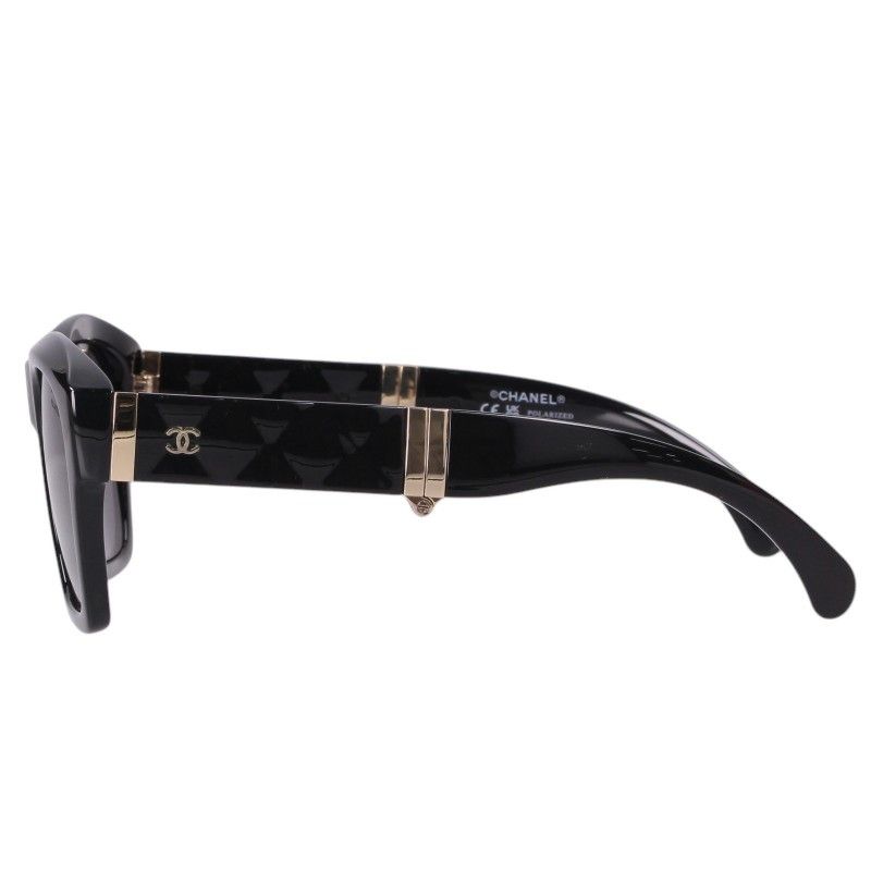 Chanel CC Logo Quilted Folding Sunglasses Eyewear