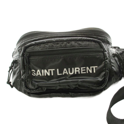 Saint Laurent Paris Noux Cross Belt Bag Logo Print Black