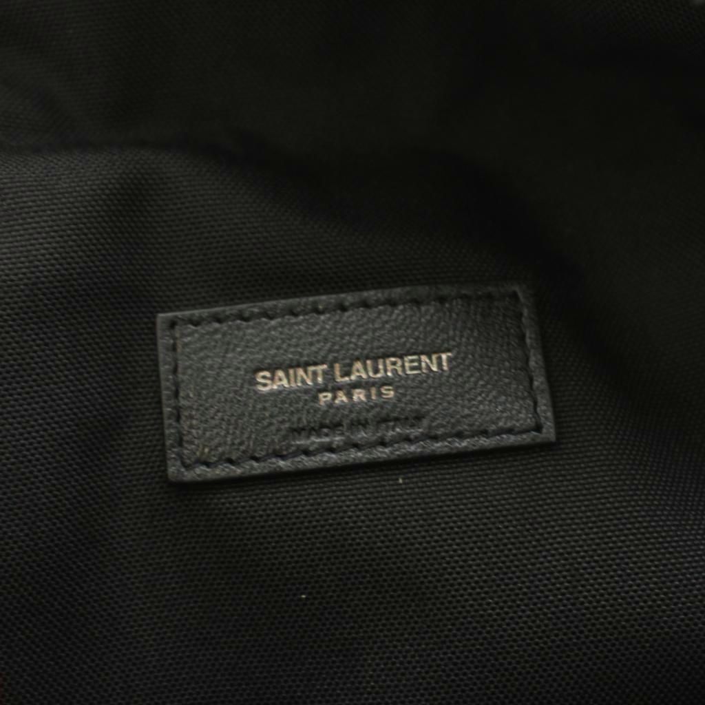 Saint Laurent Paris Noux Cross Belt Bag Logo Print Black — view 7