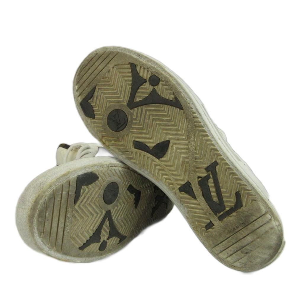 Louis Vuitton Charlie Line Sneakers Leather High Cut Monogram LV Logo — view 6