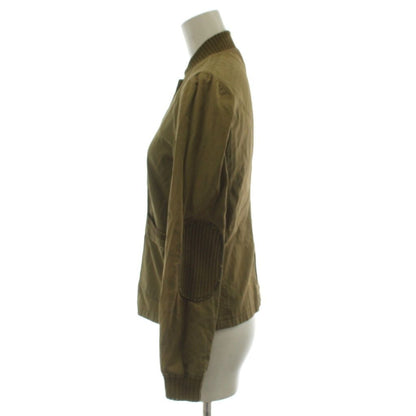 Miu Miu Jacket Long Sleeve Cotton 38 Khaki GG — view 2