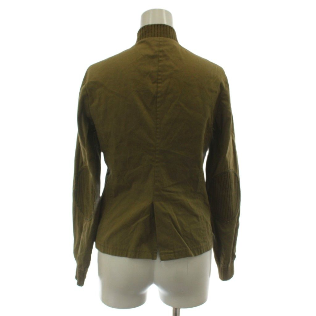 Miu Miu Jacket Long Sleeve Cotton 38 Khaki GG — view 3
