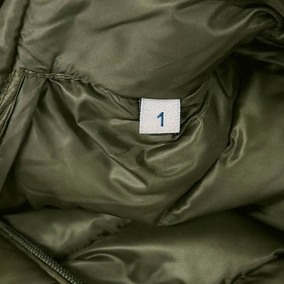Moncler Down Coat 1 Aure Khaki Long Sleeve Zip Up Winter — view 6