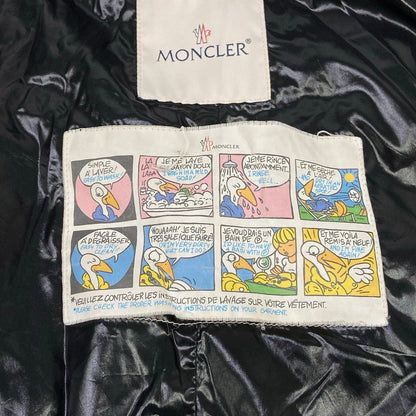 Moncler Down Coat 0 XS Albizia Black Long Sleeve Fur Removable Winter — view 7