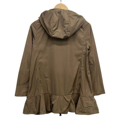 Moncler Coat 0 XS Chevaine Light Brown Long Sleeve Zip Up Hood Detachable — view 2