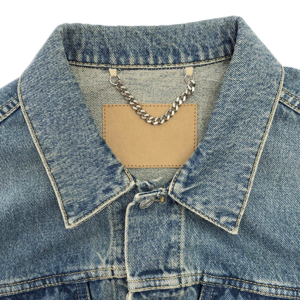 Balenciaga Swing Denim Jacket Indigo Blue 36 — view 4