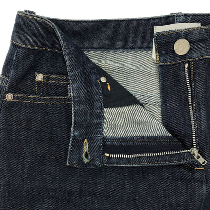 Celine Vintage Flower Cutwork Denim Skirt 2 Indigo Blue 40 — view 4